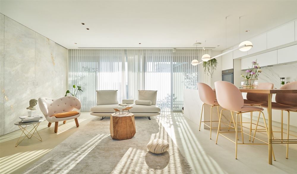 江門市方直瓏湖灣北歐風(fēng)格四居室裝修案例