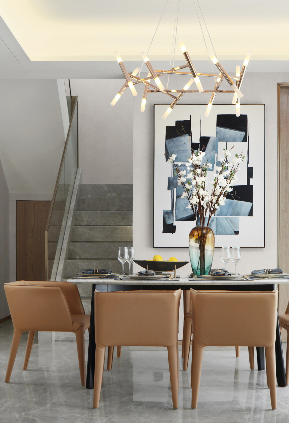 現代簡約風格室內家裝案例效果圖-樓梯 現代簡約風格室內家裝案例效果圖-樓梯