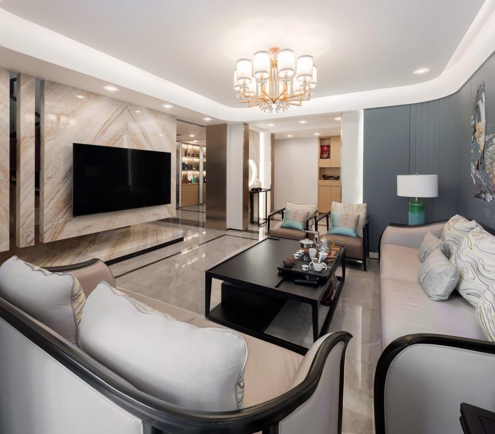 楚雄彝族自治州楚雄碧桂園新中式風格別墅裝修案例