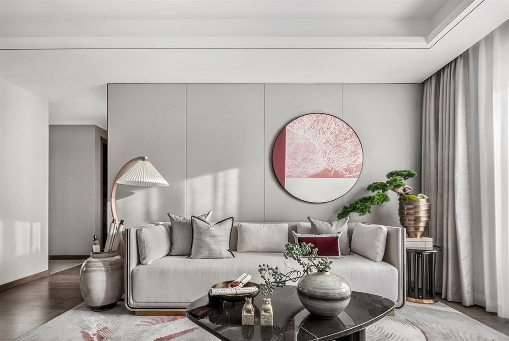 湛江市西粵京基城二期輕奢風(fēng)格三居室裝修案例