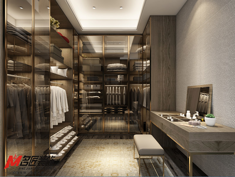 金城君悅四居236平米北歐風格裝修案例-衣帽間 金城君悅四居236平米北歐風格裝修案例-衣帽間