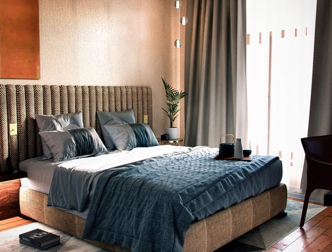 簡歐現代混搭風格家裝設計室內裝修效果圖-臥室 簡歐現代混搭風格家裝設計室內裝修效果圖-臥室