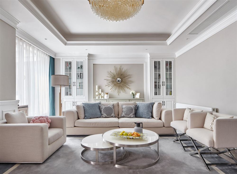 自貢市百花小區(qū)歐式風(fēng)格平層裝修案例