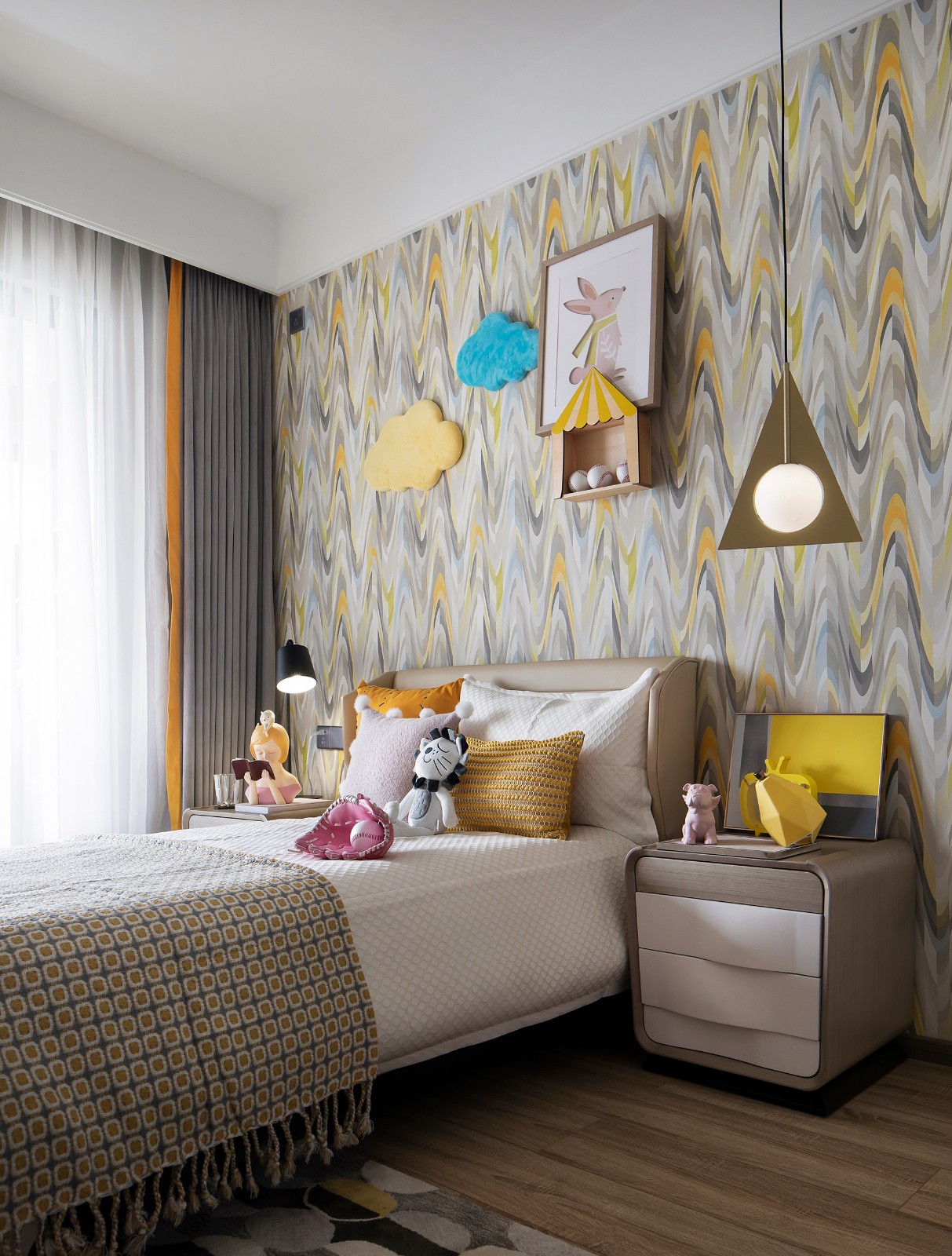 現代北歐風格室內家裝案例效果圖-兒童房 現代北歐風格室內家裝案例效果圖-兒童房