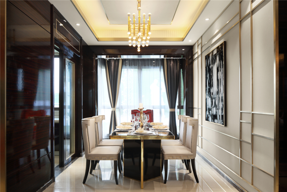 高調奢華歐式風格室內家裝案例效果圖-餐廳 高調奢華歐式風格室內家裝案例效果圖-餐廳