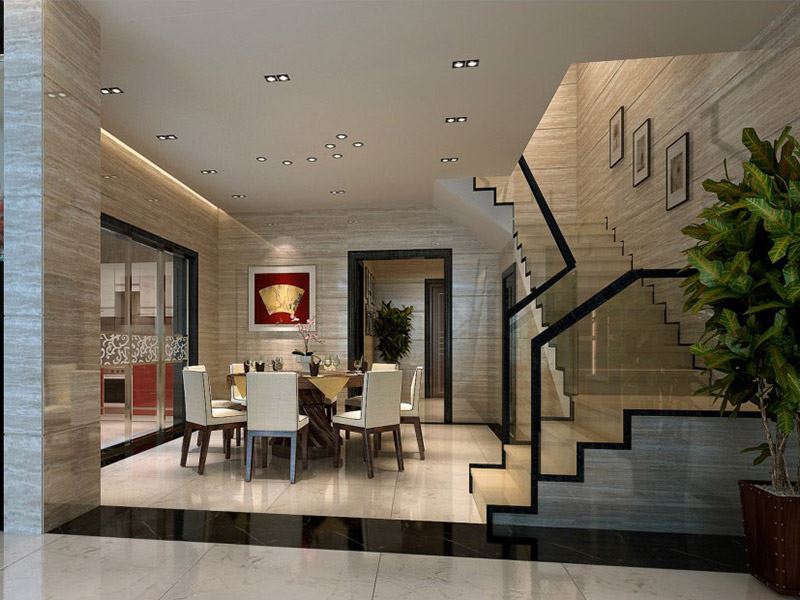 佛山市順德華潤(rùn)置地廣場(chǎng)新中式風(fēng)格別墅裝修案例