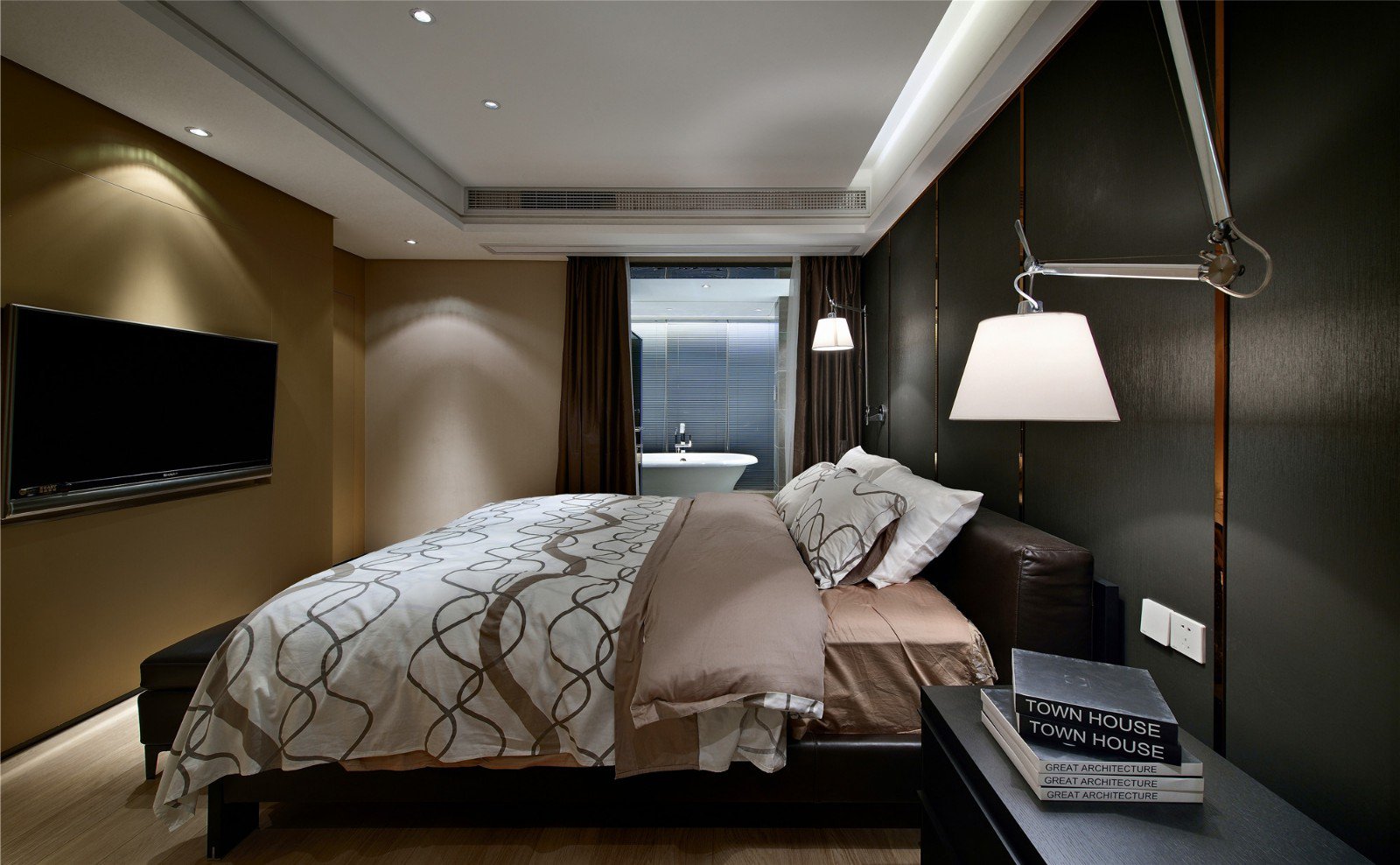 現代簡約風格家裝設計室內裝修效果圖-主臥 現代簡約風格家裝設計室內裝修效果圖-主臥