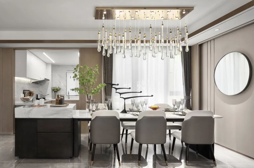 現代簡歐風格家裝設計室內裝修效果圖-餐廳 現代簡歐風格家裝設計室內裝修效果圖-餐廳