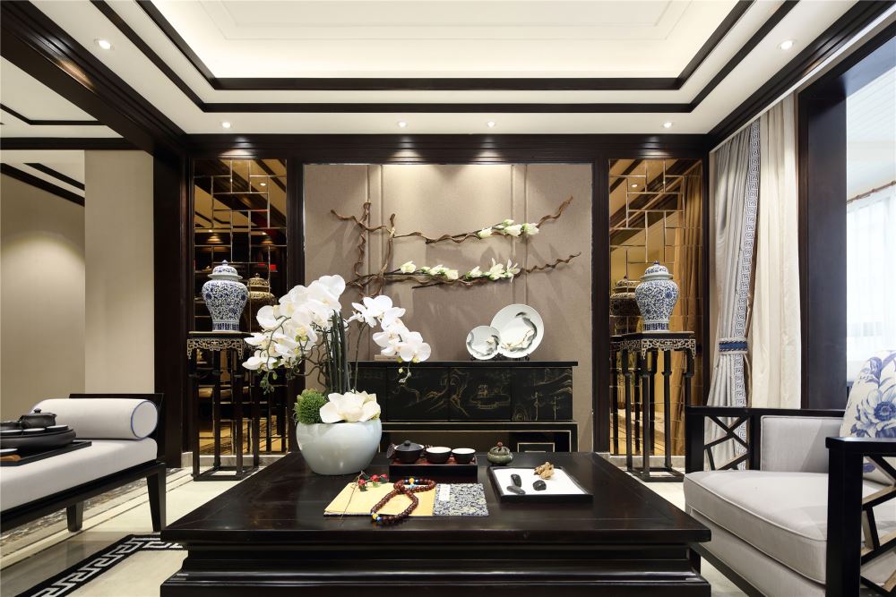 江門市星海灣華庭新古典風格四居室裝修案例