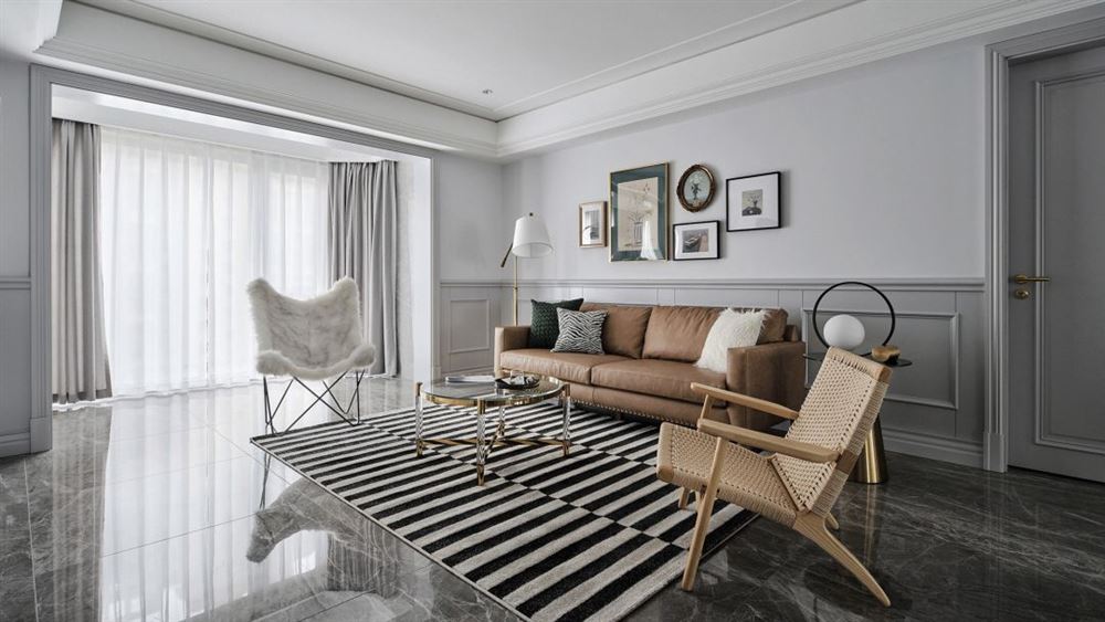 佛山市綠城·桂語(yǔ)蘭庭現(xiàn)代簡(jiǎn)約風(fēng)格四居室裝修案例