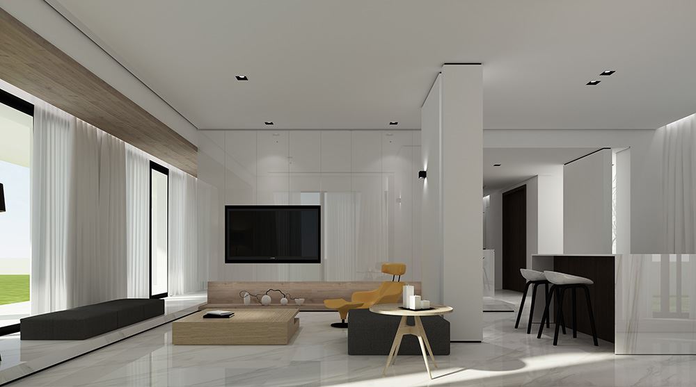 廣州市中海康城現(xiàn)代簡(jiǎn)約風(fēng)格別墅裝修案例