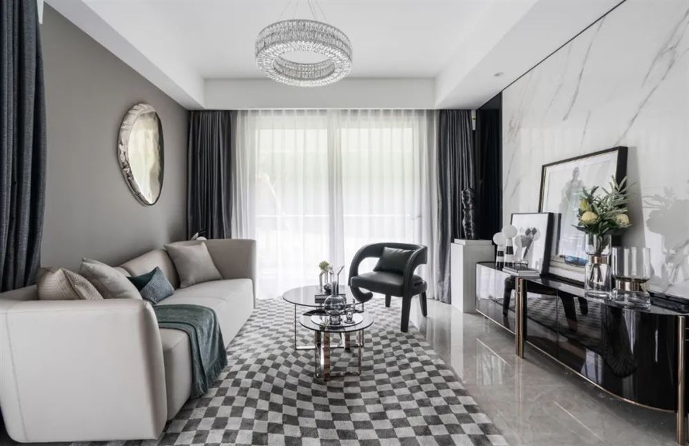 江門市嶺江一品現代簡約風格三居室裝修案例