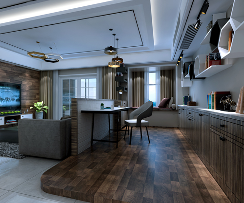 德陽市天悅灣.現(xiàn)代簡約風(fēng)格三居室裝修案例