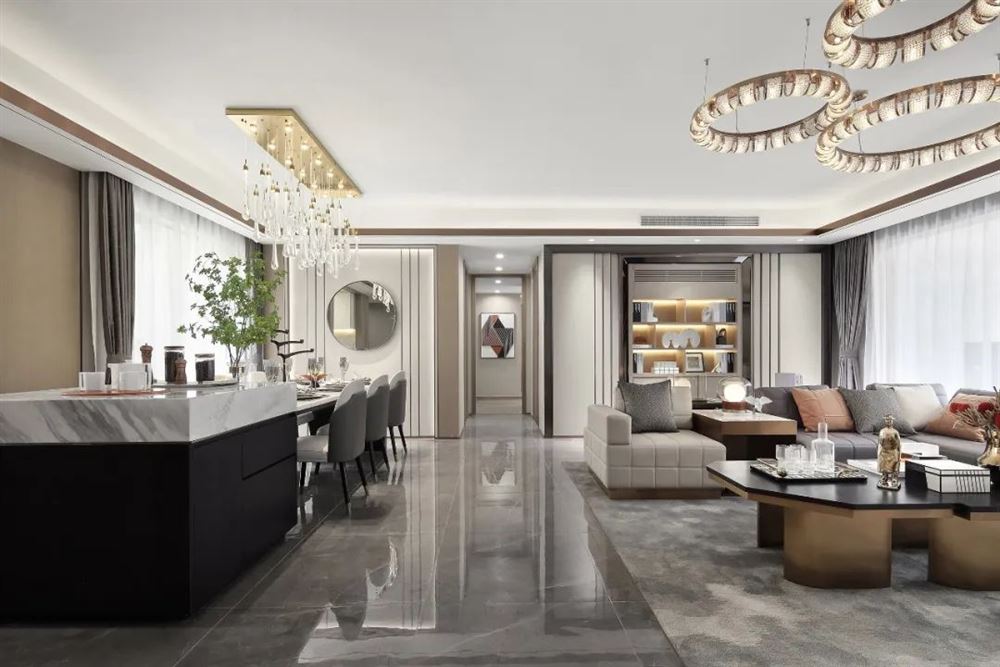 臺州市半島名苑歐式風格四居室裝修案例