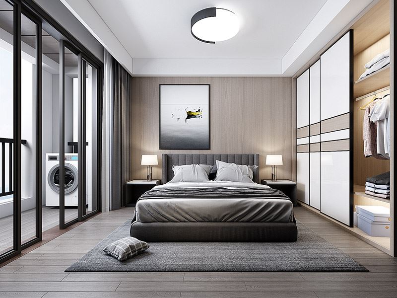 常州市華潤國際社區·幸福里北歐風格三居室裝修案例