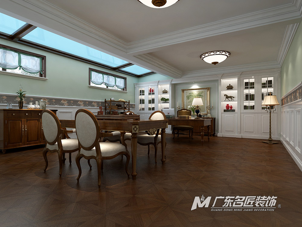 九號別墅410平米美式鄉村風格裝修案例-書房 九號別墅410平米美式鄉村風格裝修案例-書房