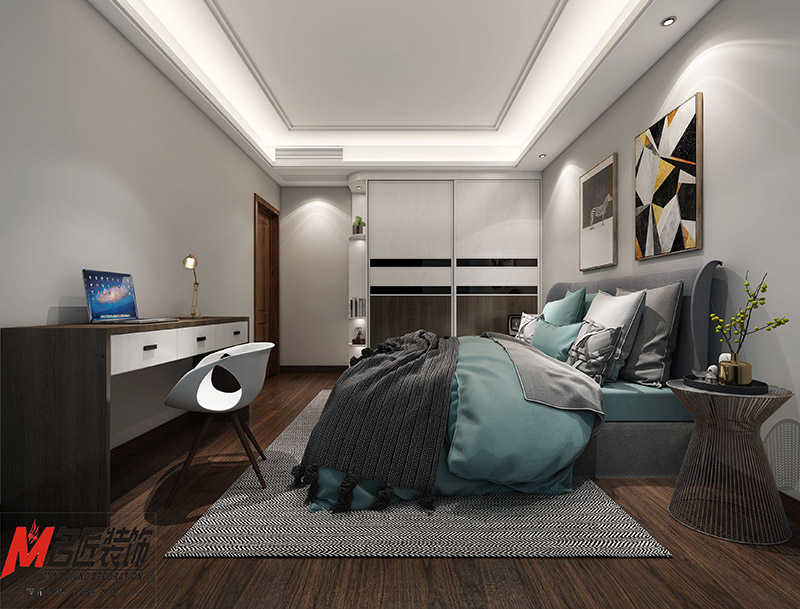 現(xiàn)代前衛(wèi)風(fēng)格室內(nèi)裝修效果圖-寶德家園三居143平米-臥室 現(xiàn)代前衛(wèi)風(fēng)格室內(nèi)裝修效果圖-寶德家園三居143平米-臥室
