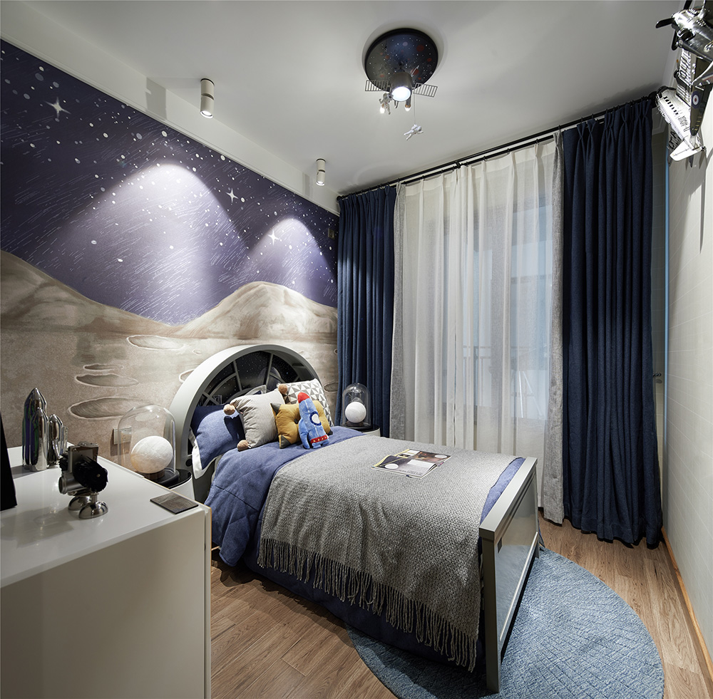 現代前衛風格室內裝修效果圖-恒大綠洲三居98平米-兒童房 現代前衛風格室內裝修效果圖-恒大綠洲三居98平米-兒童房