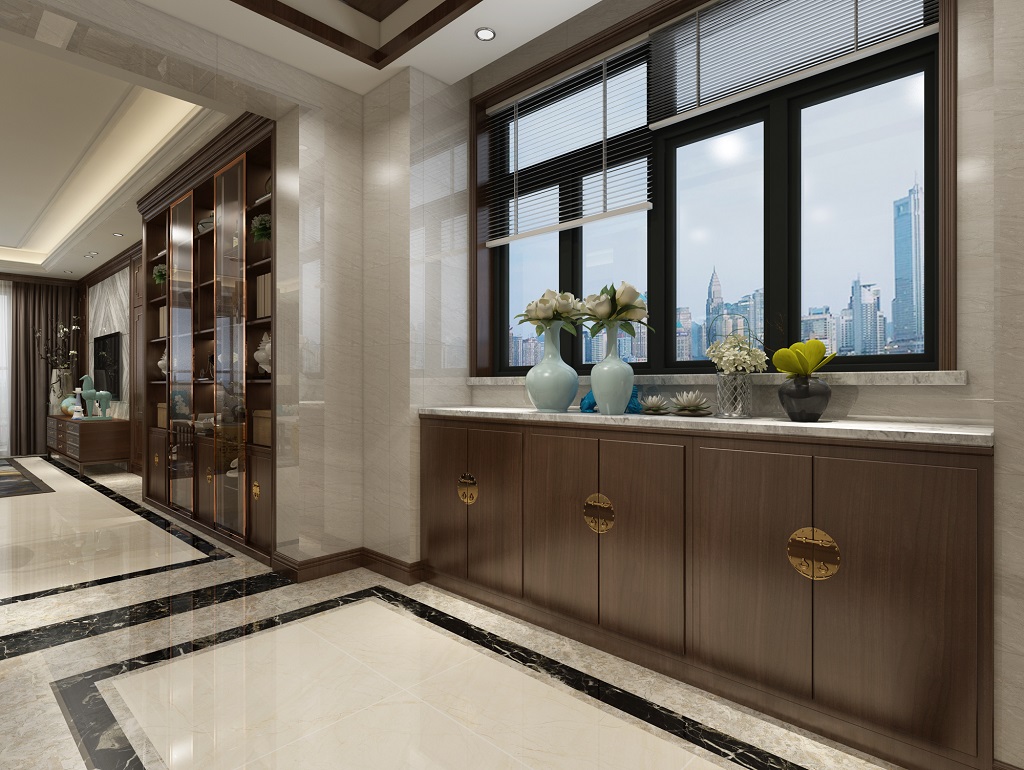 茂名市碧水灣歐式風格三居室裝修案例