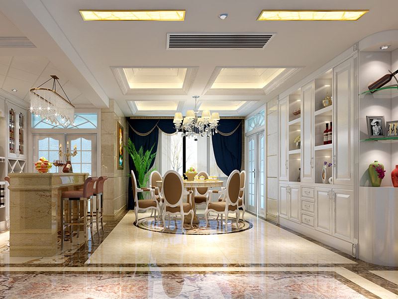 佛山市碧桂園南海悅城歐式風格四居室裝修案例