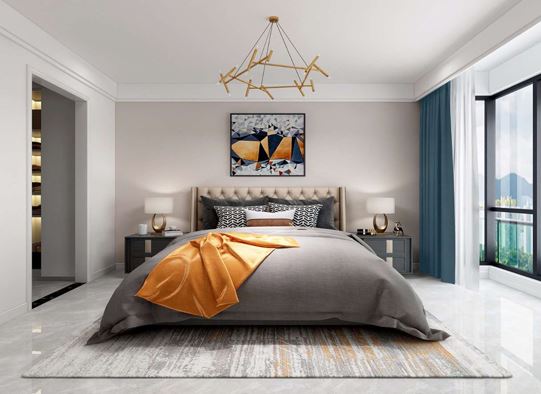 湖州市新南潯孔雀城現(xiàn)代簡約風格二居室裝修案例