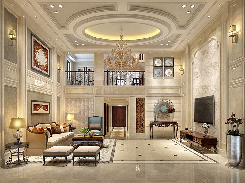 泰州市濱江首席輕奢風格別墅裝修案例