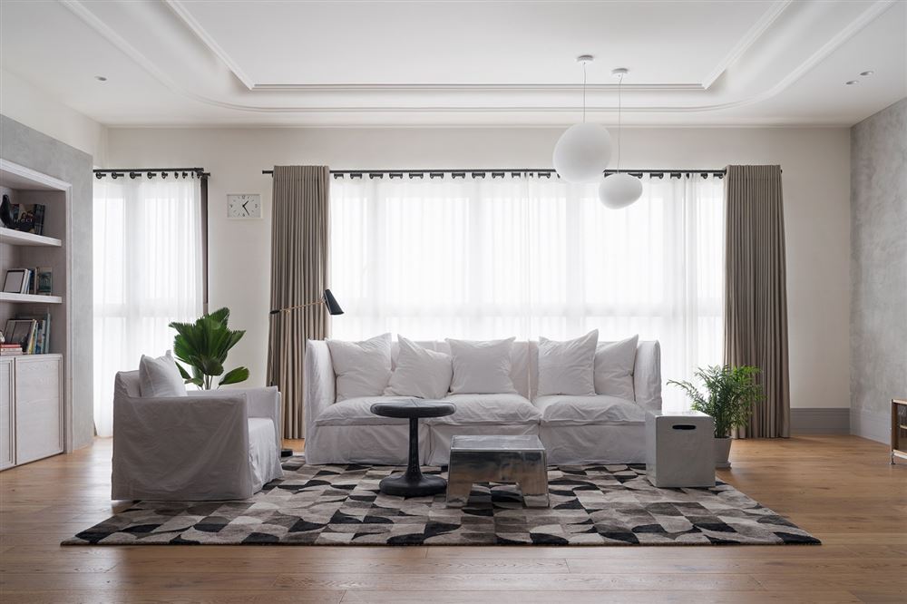 廣州市匯景新城北歐風格三居室裝修案例