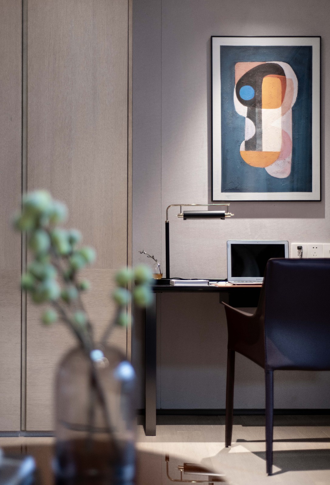 輕奢風格家裝設計室內裝修效果圖-書房 輕奢風格家裝設計室內裝修效果圖-書房