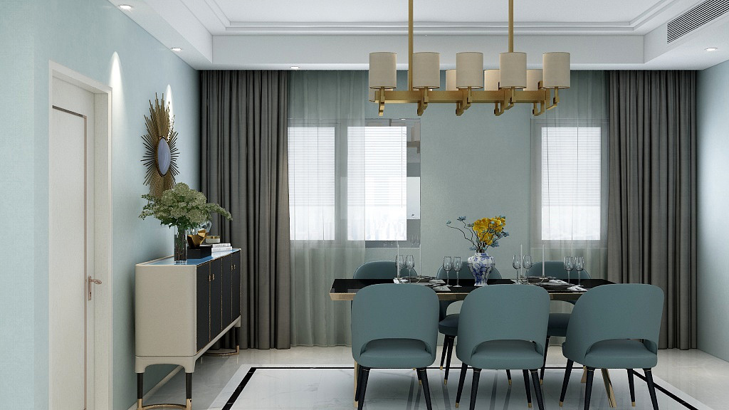 復式大宅室內裝修設計-餐廳效果圖 復式大宅室內裝修設計-餐廳效果圖