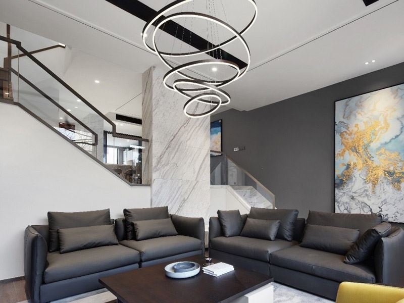 泰州市晨陽社區歐式風格復式裝修案例