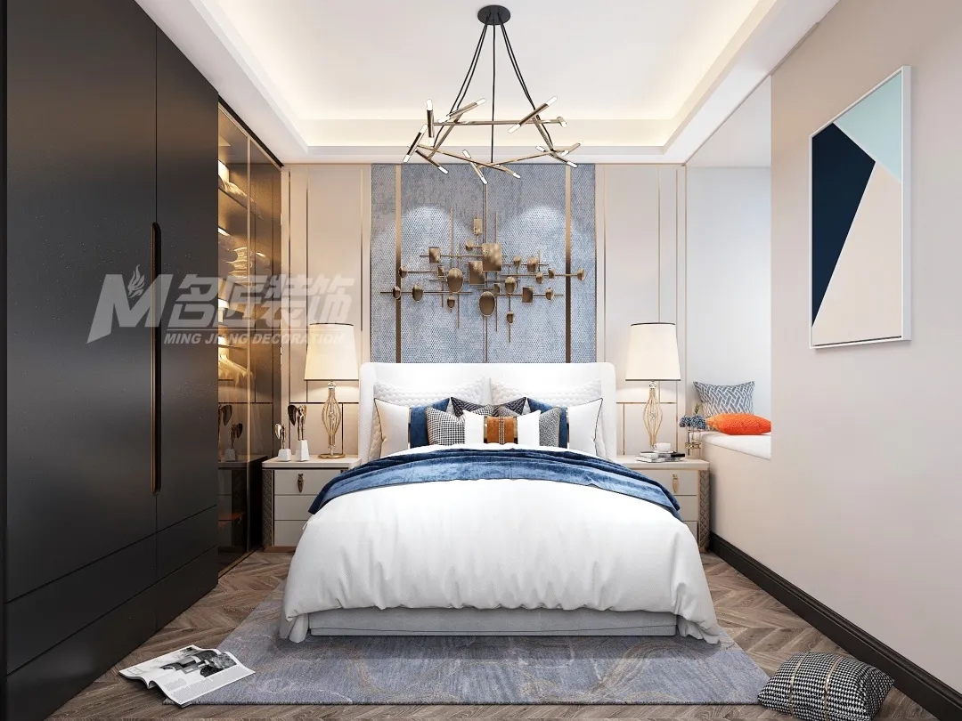 小戶型北歐輕奢室內裝修設計-主臥 小戶型北歐輕奢室內裝修設計-主臥