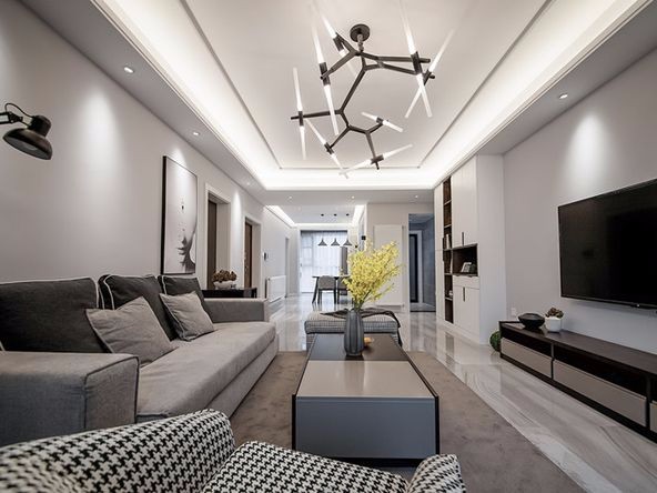 廣州市遠(yuǎn)東·御江豪庭現(xiàn)代簡約風(fēng)格三居室裝修案例