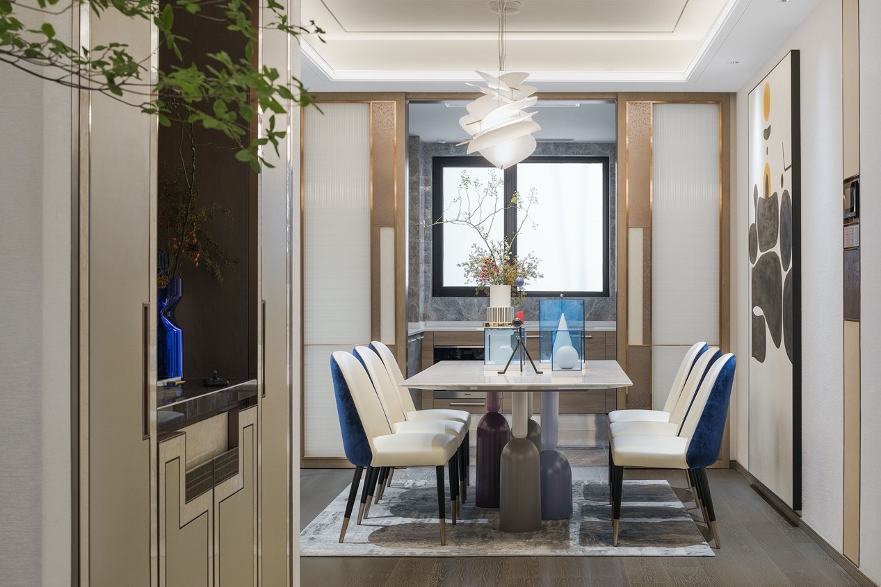 裝修案例新中式混搭風格室內裝修效果圖-餐廳 裝修案例新中式混搭風格室內裝修效果圖-餐廳