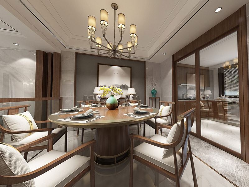 泰州市濱江國際歐式風格別墅裝修案例