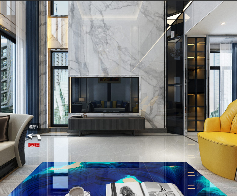 佛山市順德自在城現代簡約風格別墅裝修案例