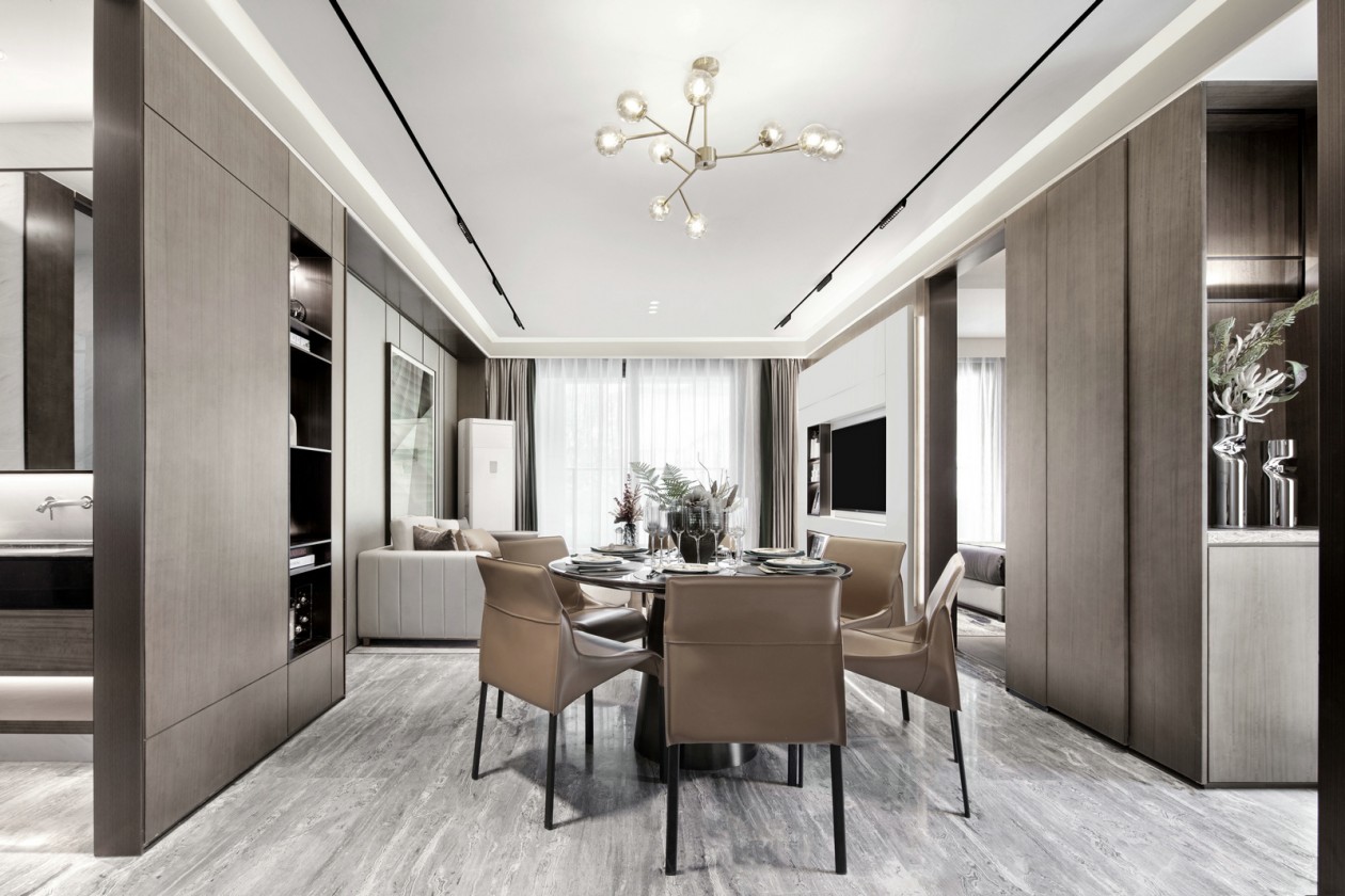 現代簡約風格室內設計家裝案例-餐廳 現代簡約風格室內設計家裝案例-餐廳