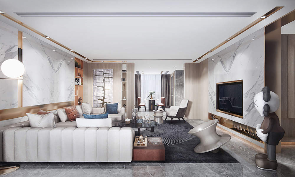 現代簡約風格室內裝修設計效果圖-客廳 現代簡約風格室內裝修設計效果圖-客廳