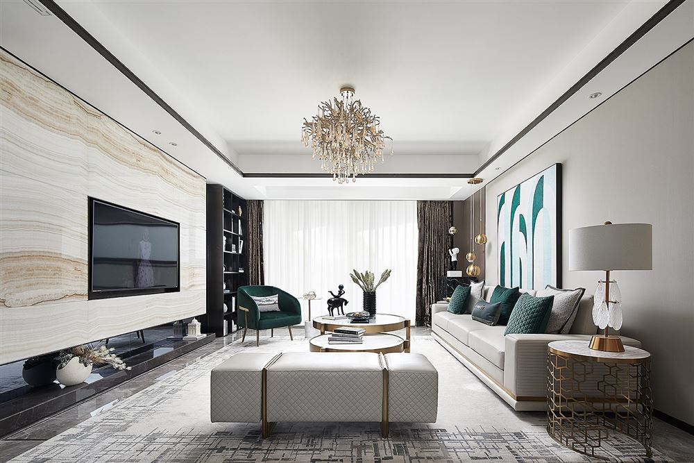 自貢市大佛路社區(qū)現(xiàn)代簡(jiǎn)約風(fēng)格四居室裝修案例