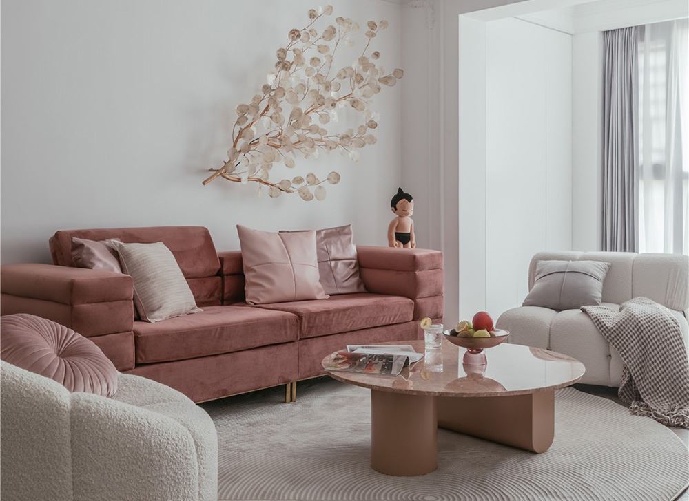 江門市碧桂園公園1號輕奢風格三居室裝修案例