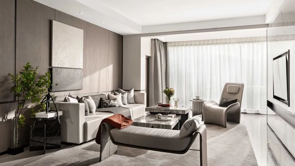 簡約新中式風(fēng)格室內(nèi)設(shè)計家裝案例-客廳 簡約新中式風(fēng)格室內(nèi)設(shè)計家裝案例-客廳