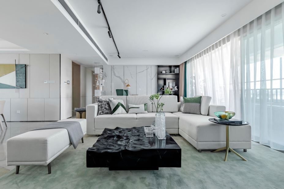 江門(mén)市東興大道住宅樓輕奢風(fēng)格四居室裝修案例