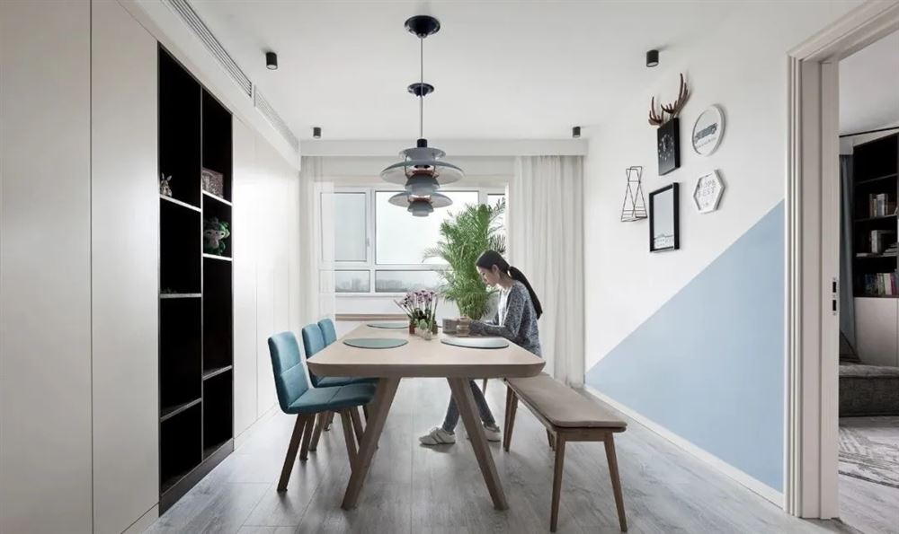 廣州市珠江帝景苑北歐風(fēng)格三居室裝修案例