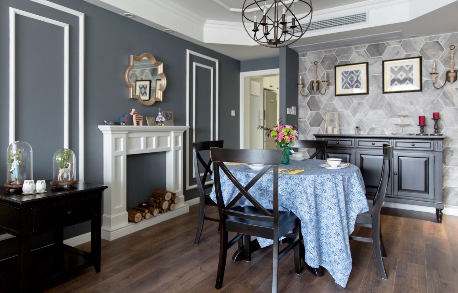 美式工業(yè)風(fēng)格家裝設(shè)計室內(nèi)裝修效果圖-餐廳 美式工業(yè)風(fēng)格家裝設(shè)計室內(nèi)裝修效果圖-餐廳