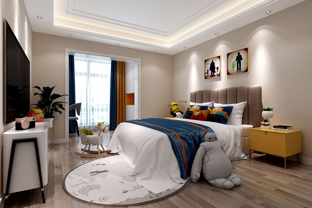 昭通市福都大廈歐式風格復式裝修案例