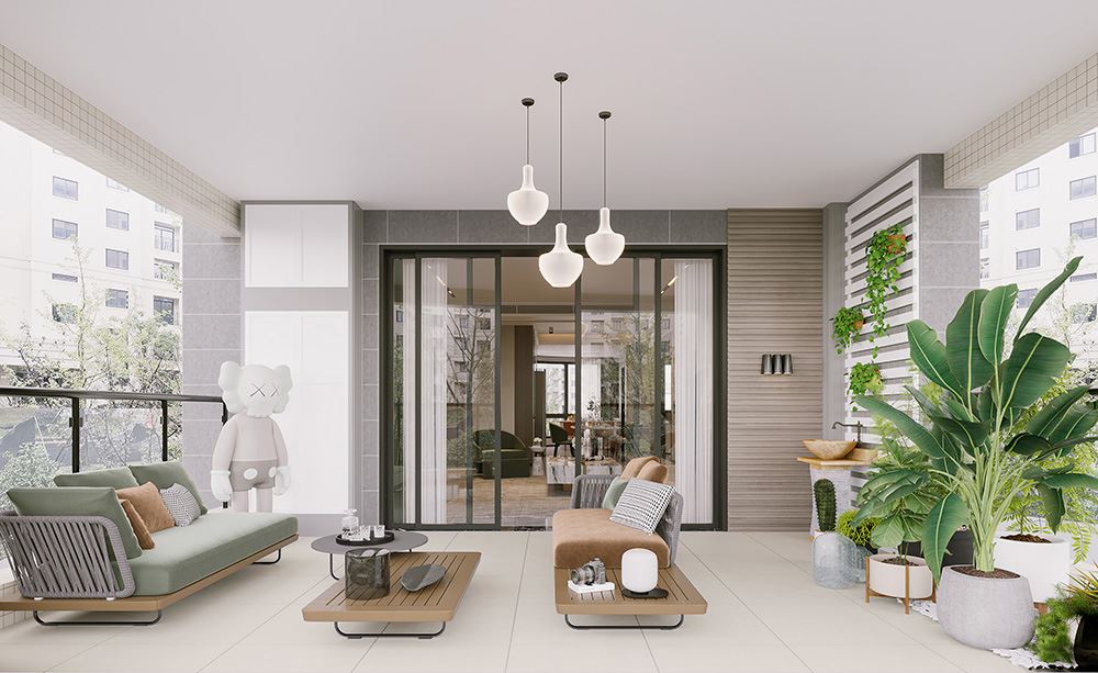 佛山市順德華潤(rùn)置地廣場(chǎng)現(xiàn)代簡(jiǎn)約風(fēng)格四居室裝修案例