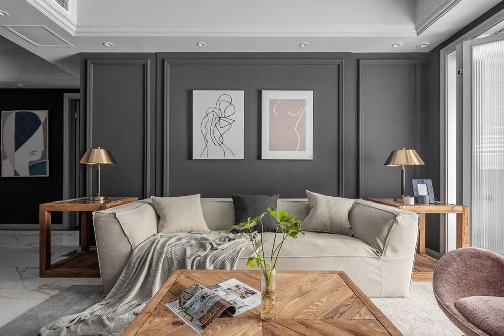 曲靖市瑞和新城輕奢風格三居室裝修案例