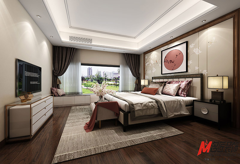 現(xiàn)代前衛(wèi)風(fēng)格室內(nèi)裝修效果圖-寶德家園三居143平米-主臥 現(xiàn)代前衛(wèi)風(fēng)格室內(nèi)裝修效果圖-寶德家園三居143平米-主臥