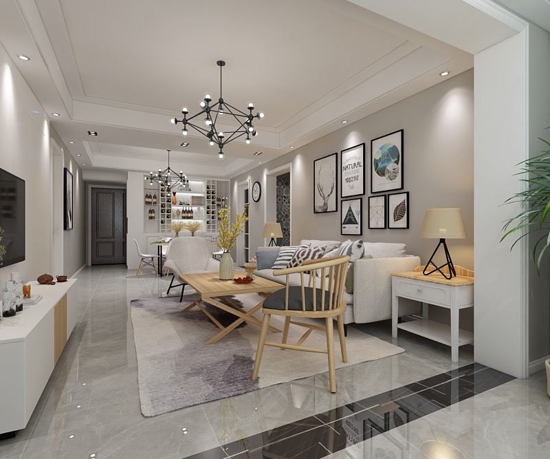 連云港市興業·大學里北歐風格三居室裝修案例