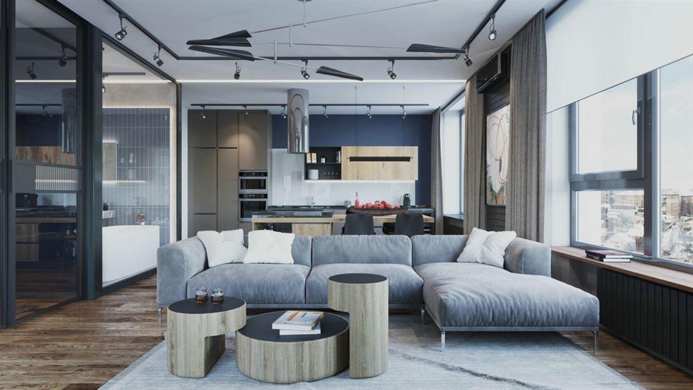 佛山市順德自在城北歐風格三居室裝修案例