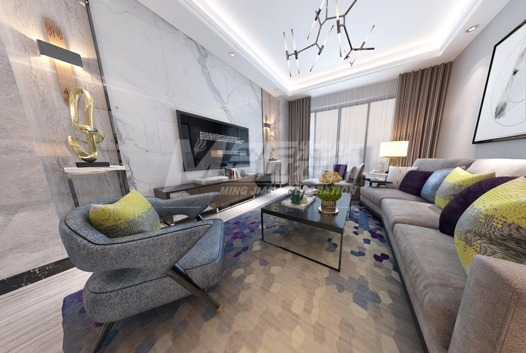 日照市外海花園現(xiàn)代簡(jiǎn)約風(fēng)格三居室裝修案例